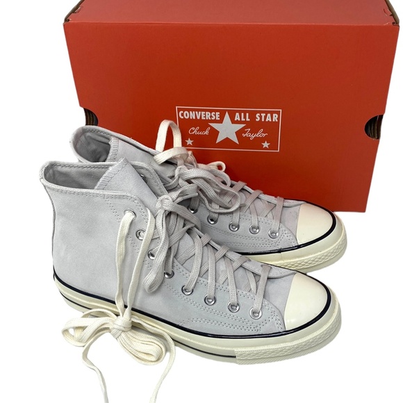 Converse Chuck 70 High Top Suede Shoes Women's Size Pale Putty Casual A01459C - Picture 7 of 9